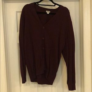 Old navy maroon Cardigan